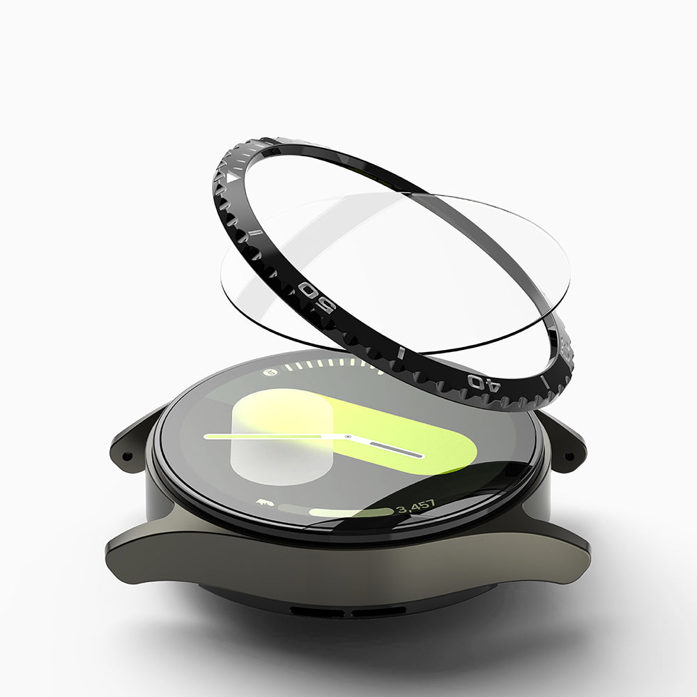 Rama Protectie Ringke Styling pentru Samsung Galaxy Watch7 40mm, Model 6, Neagra