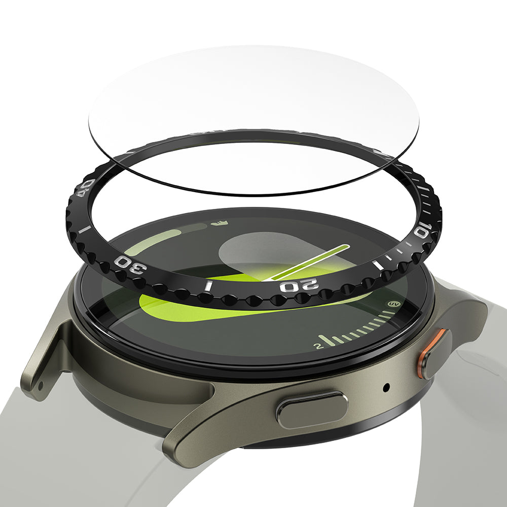 Rama Protectie Ringke Styling pentru Samsung Galaxy Watch7 40mm, Model 6, Neagra