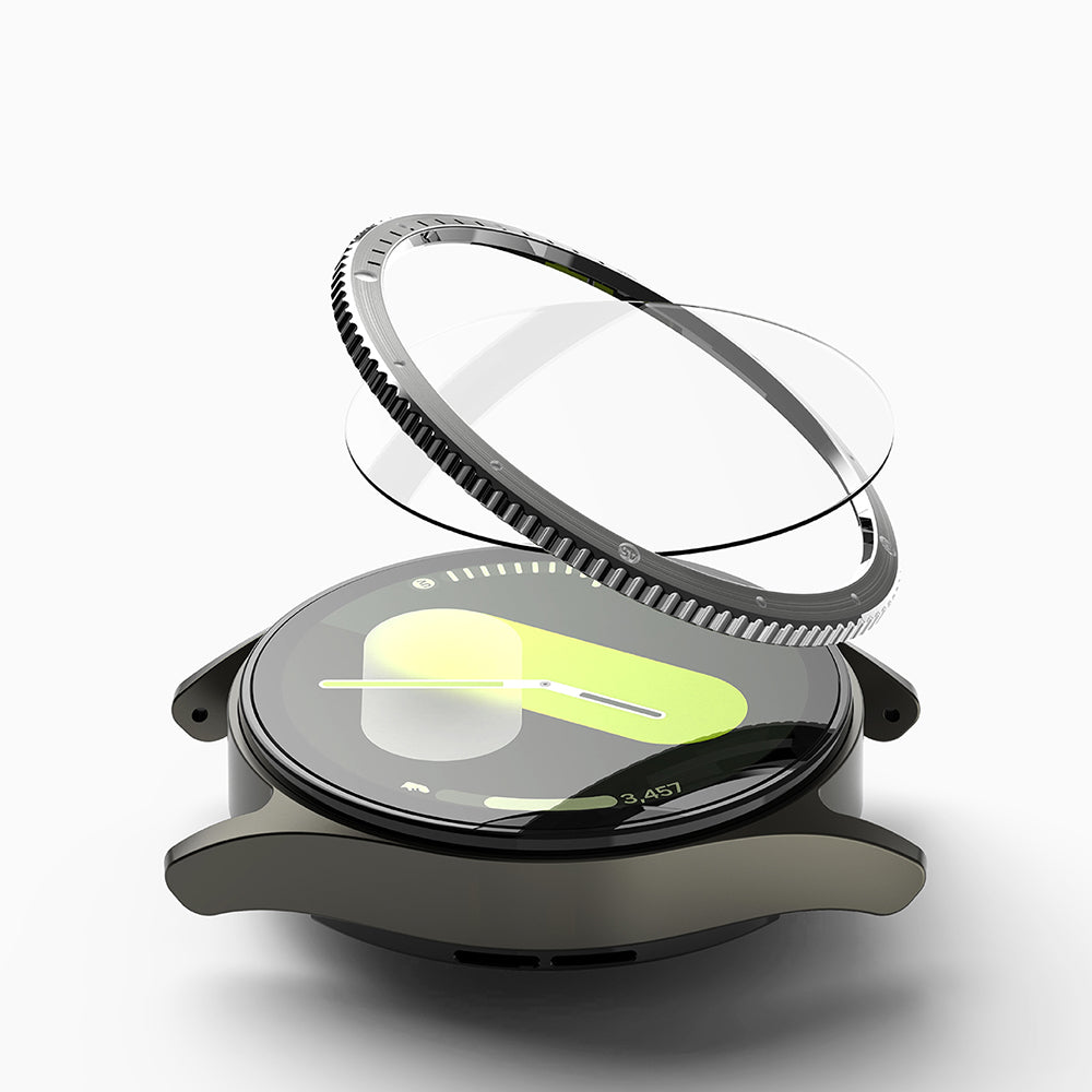 Rama Protectie Ringke Styling pentru Samsung Galaxy Watch7 40mm, Model 7, Argintie