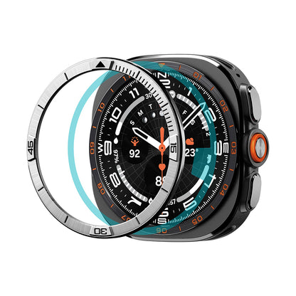 Rama Protectie Spigen Tune Pilot pentru Samsung Galaxy Watch Ultra2, Argintie ACS11616