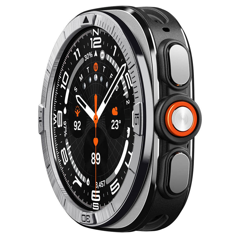 Rama Protectie Spigen Tune Pilot pentru Samsung Galaxy Watch Ultra2, Argintie ACS11616