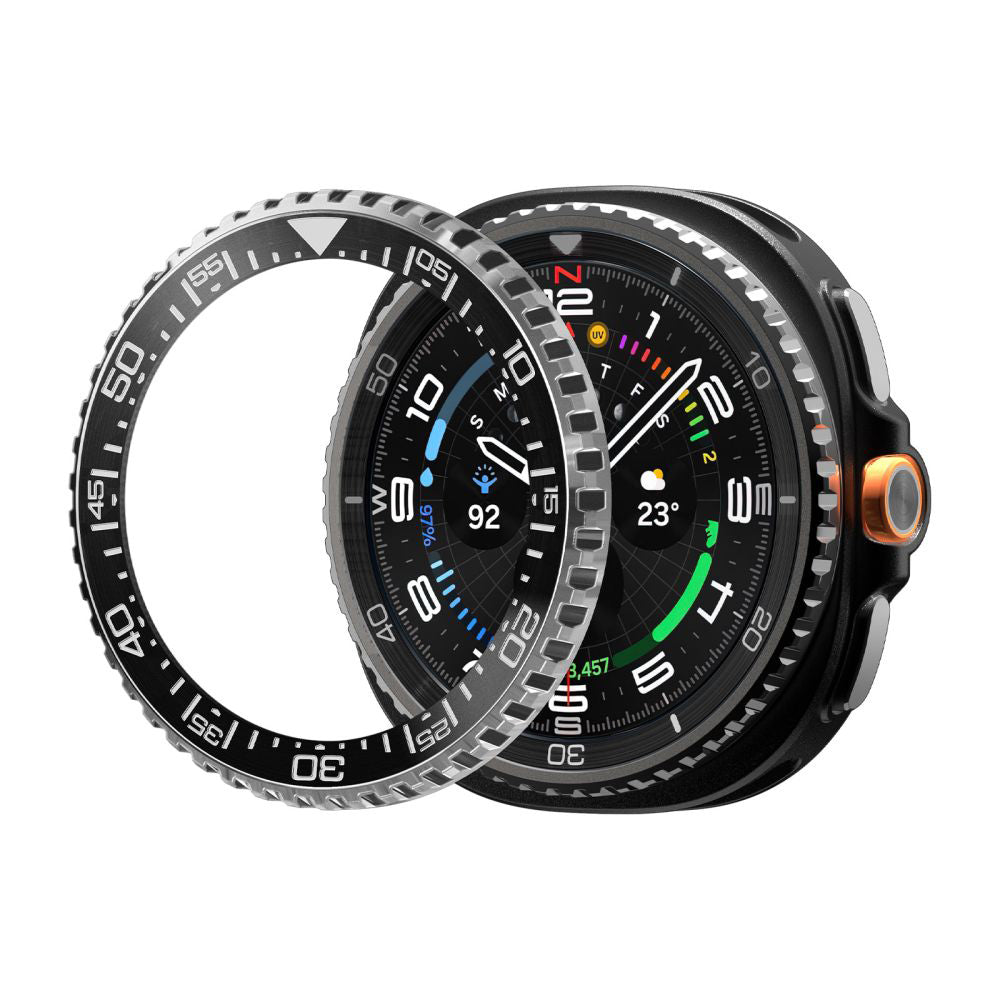 Rama Protectie Spigen Tune Pro Diver pentru Samsung Galaxy Watch8 Classic, Neagra