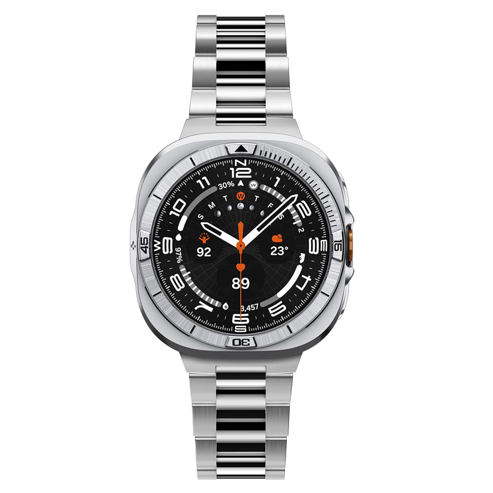 Rama Protectie Spigen Tune Pro Pilot pentru Samsung Galaxy Watch Ultra2, Argintie ACS11618