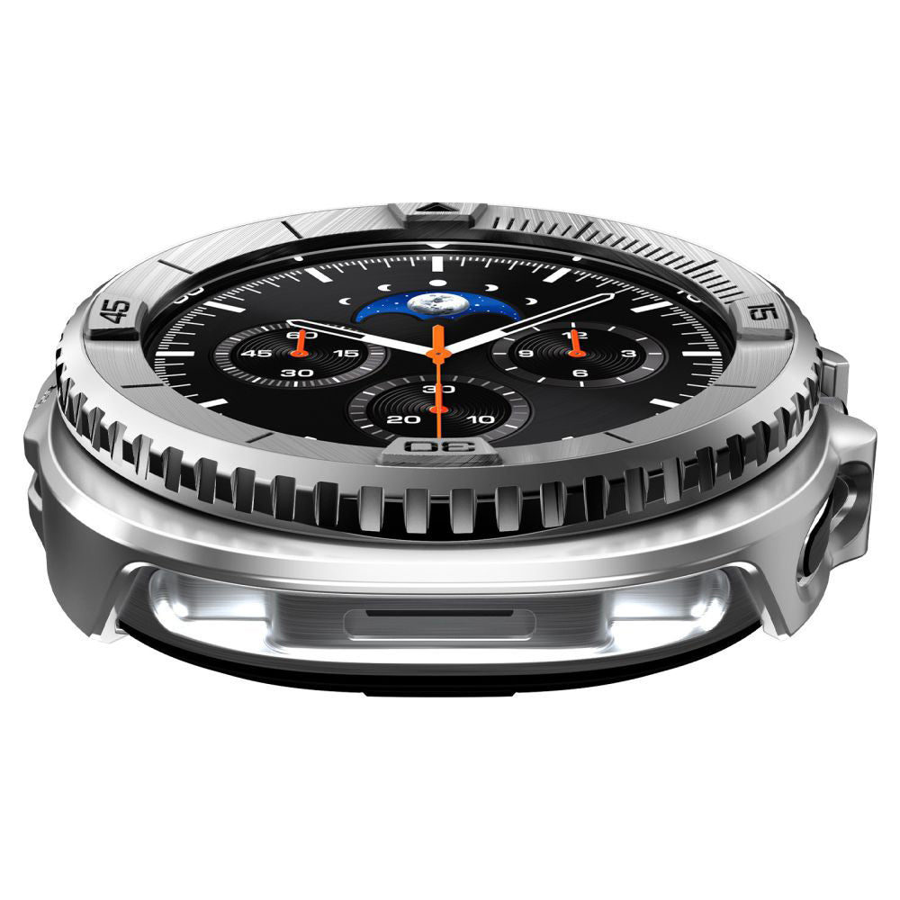 Rama Protectie Spigen Tune Pro Pilot pentru Samsung Galaxy Watch8 Classic, Argintie