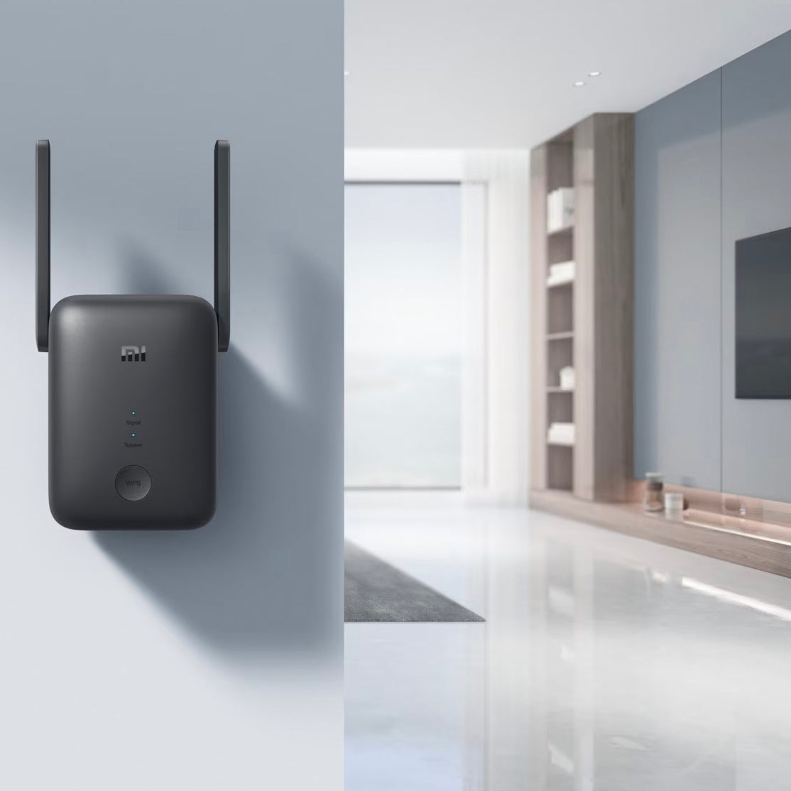 Range Extender Wireless Xiaomi Mi AC1200, Dual Band, 1200Mbps, Negru DVB4348GL