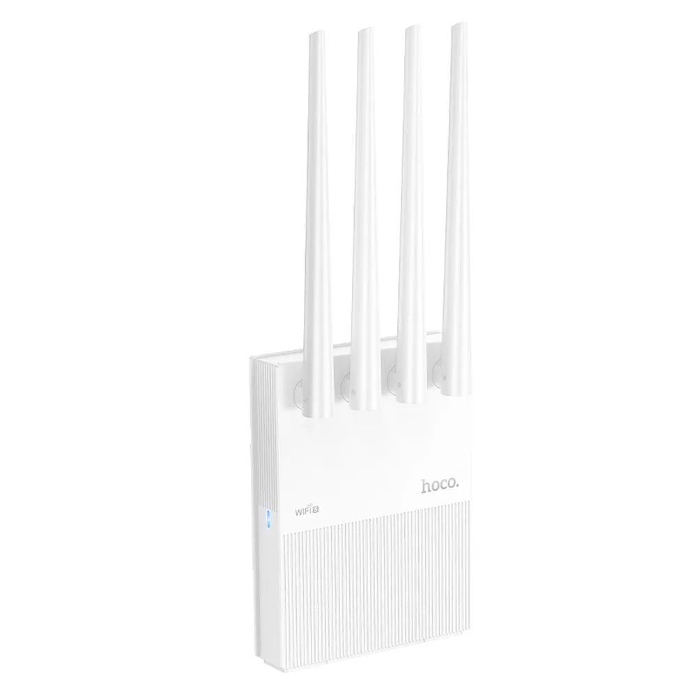 Router Wireless HOCO HI31, Dual Band, Wi-Fi 5, Alb