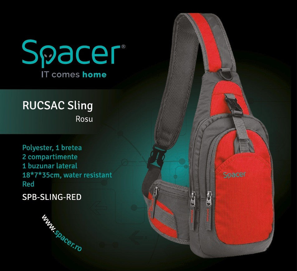 Rucsac Spacer Sling pentru Tableta max. 8inch, Rosu