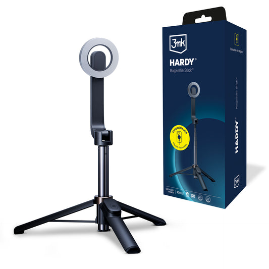 Selfie Stick Bluetooth 3MK Hardy MagSelfie, Universal, Negru