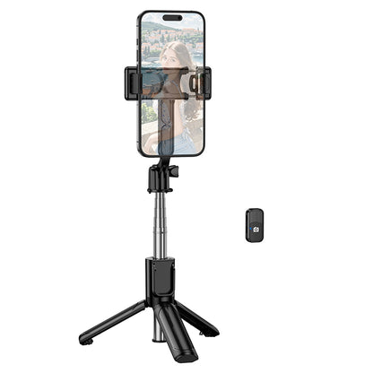 Selfie Stick Bluetooth Borofone BY14 Graceful, 4.5inch - 7inch, Negru