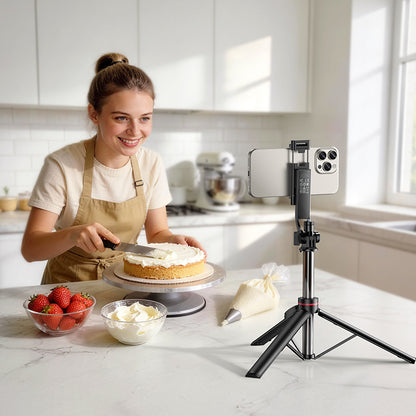 Selfie Stick Bluetooth Borofone BY15 Throne, 4.5inch - 7inch, Negru