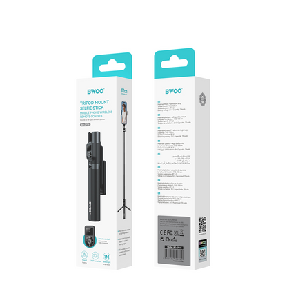 Selfie Stick Bluetooth BWOO BO-ZP14, Universal, Negru