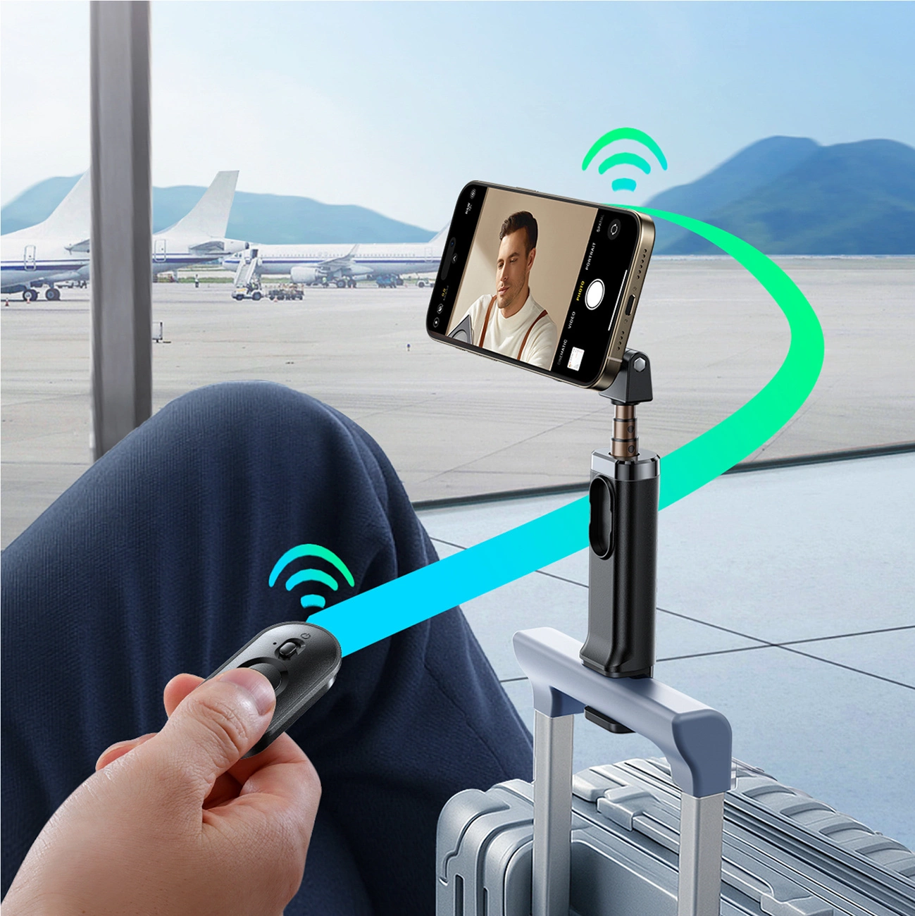 Selfie Stick Bluetooth Joyroom JR-ZS509, Universal, Negru