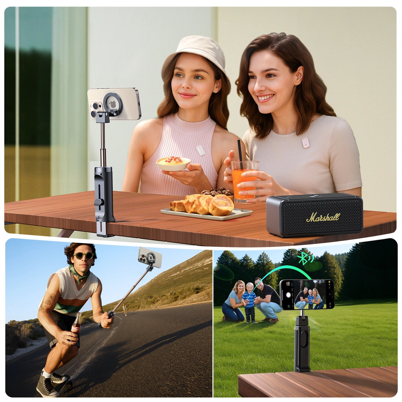 Selfie Stick Bluetooth Joyroom JR-ZS509, Universal, Negru