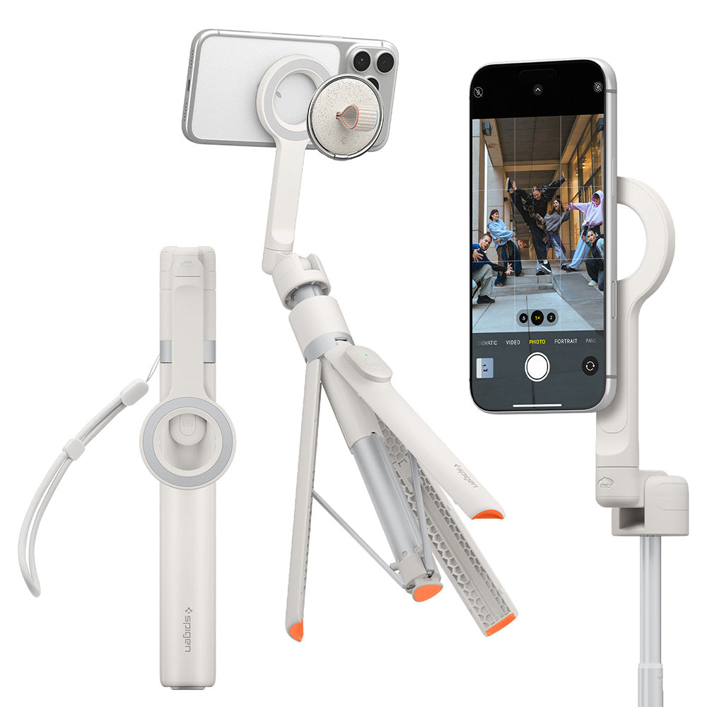 Selfie Stick Bluetooth Spigen S582W, Universal, Bej AMP11373