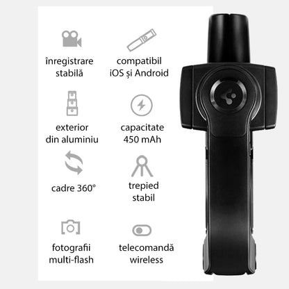 Gimbal Stabilizator Spigen S610W Gimbal, Universal, Negru