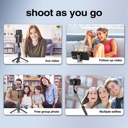Selfie Stick Bluetooth Techsuit C01, Universal, Negru