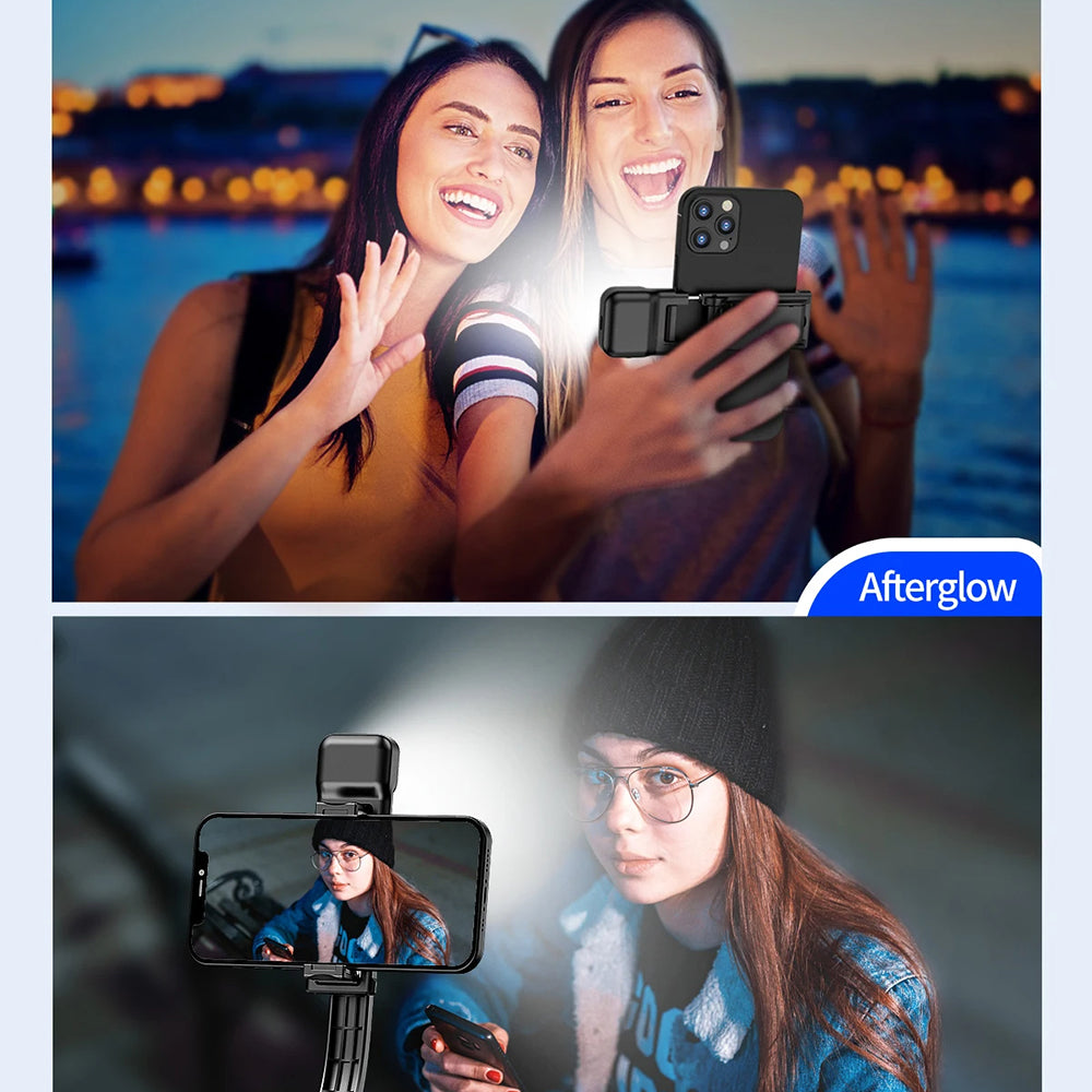 Selfie Stick Bluetooth Techsuit C01s, Universal, Negru