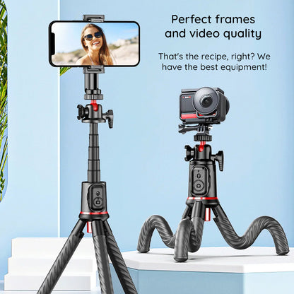 Selfie Stick Bluetooth Techsuit C03, Universal, Negru