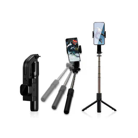 Selfie Stick Bluetooth Techsuit C06, Universal, Negru