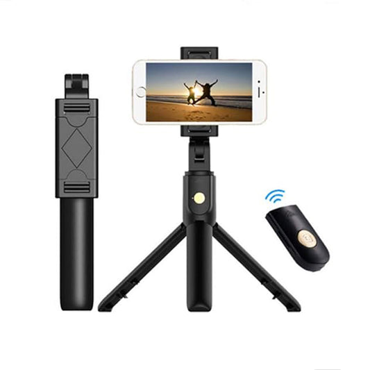 Selfie Stick Bluetooth Techsuit K07, Universal, Negru