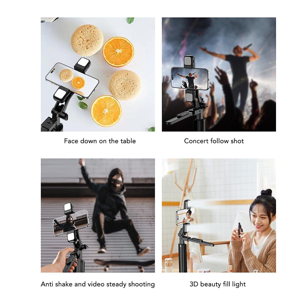 Selfie Stick Bluetooth Techsuit K30S, Universal, Negru