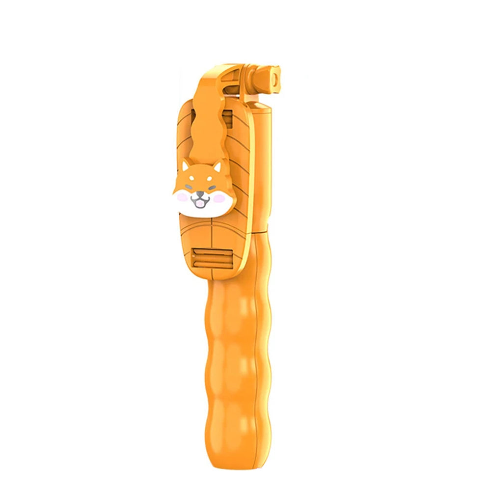 Selfie Stick Bluetooth Techsuit KT01, Universal, Portocaliu