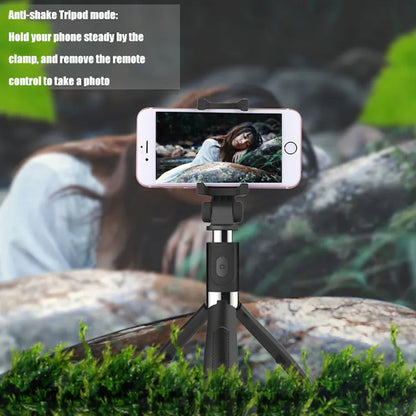 Selfie Stick Bluetooth Techsuit L01, Universal, Negru