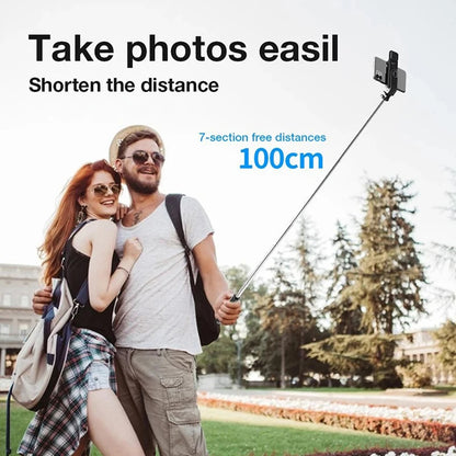 Selfie Stick Bluetooth Techsuit L02s, Universal, Negru