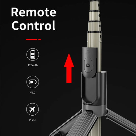 Selfie Stick Bluetooth Techsuit L07, Universal, Negru