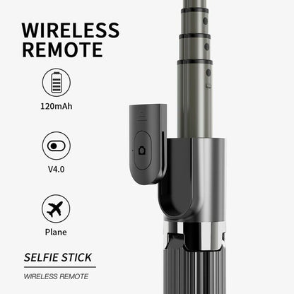 Selfie Stick Bluetooth Techsuit L08, Universal, Negru