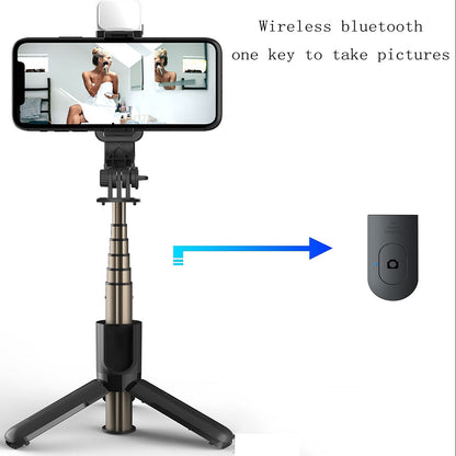 Selfie Stick Bluetooth Techsuit L11s, Universal, Negru