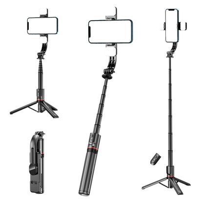 Selfie Stick Bluetooth Techsuit L12D, Universal, Negru