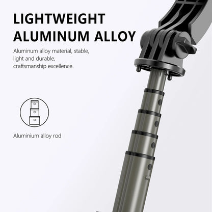 Selfie Stick Bluetooth Techsuit Q03s, Universal, Negru