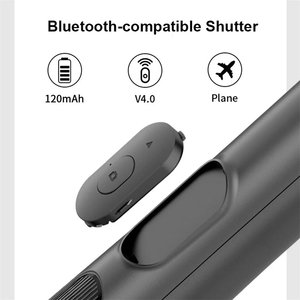 Selfie Stick Bluetooth Techsuit Q05, Universal, Negru