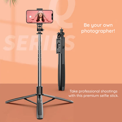 Selfie Stick Bluetooth Techsuit Q06, Universal, Negru