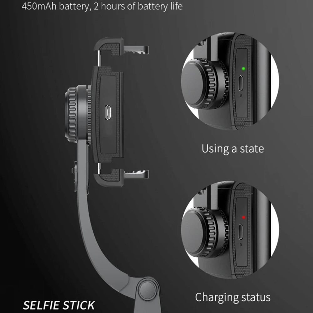 Selfie Stick Bluetooth Techsuit Q08, Universal, Negru