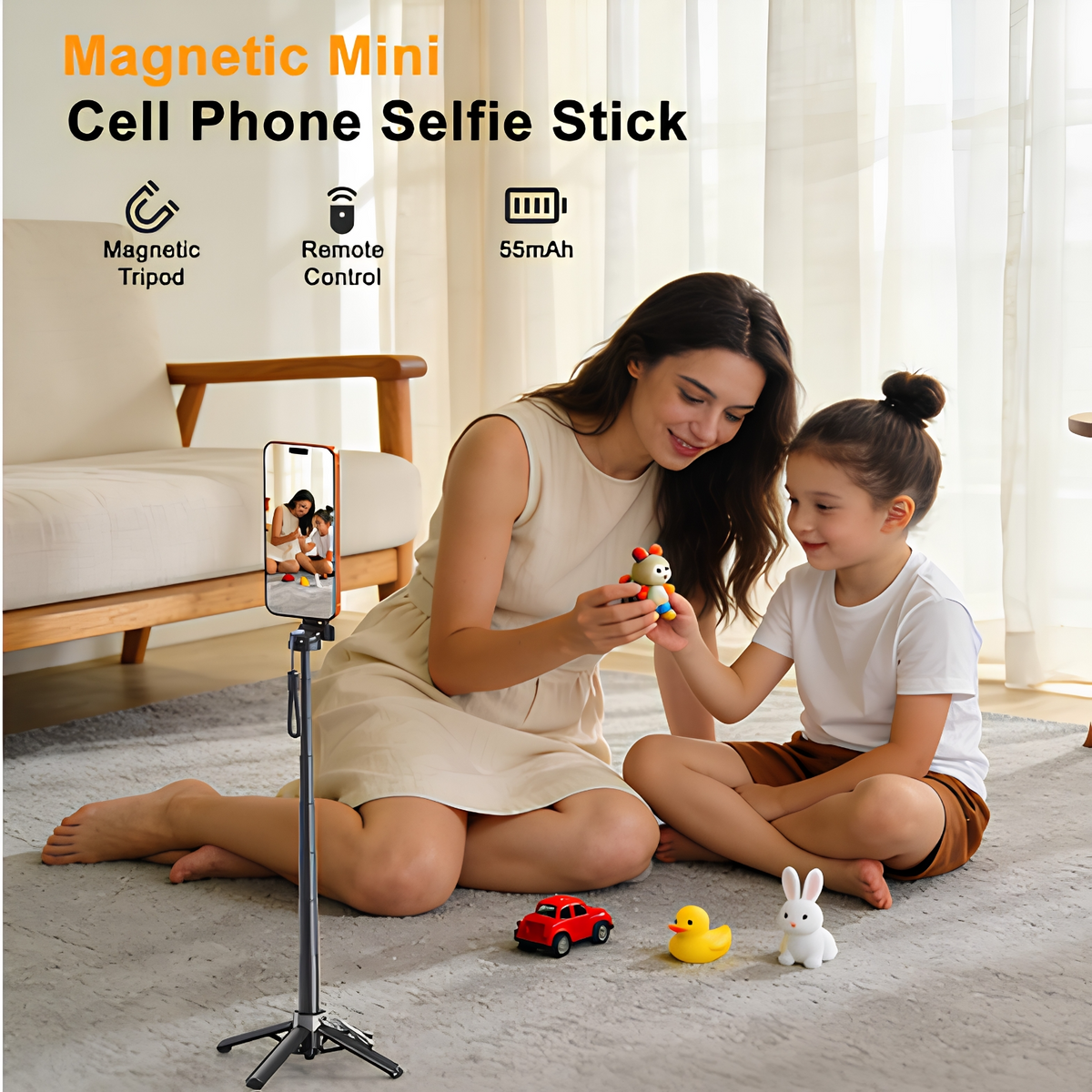 Selfie Stick Bluetooth XO Design SS25 Pro, Universal, Negru