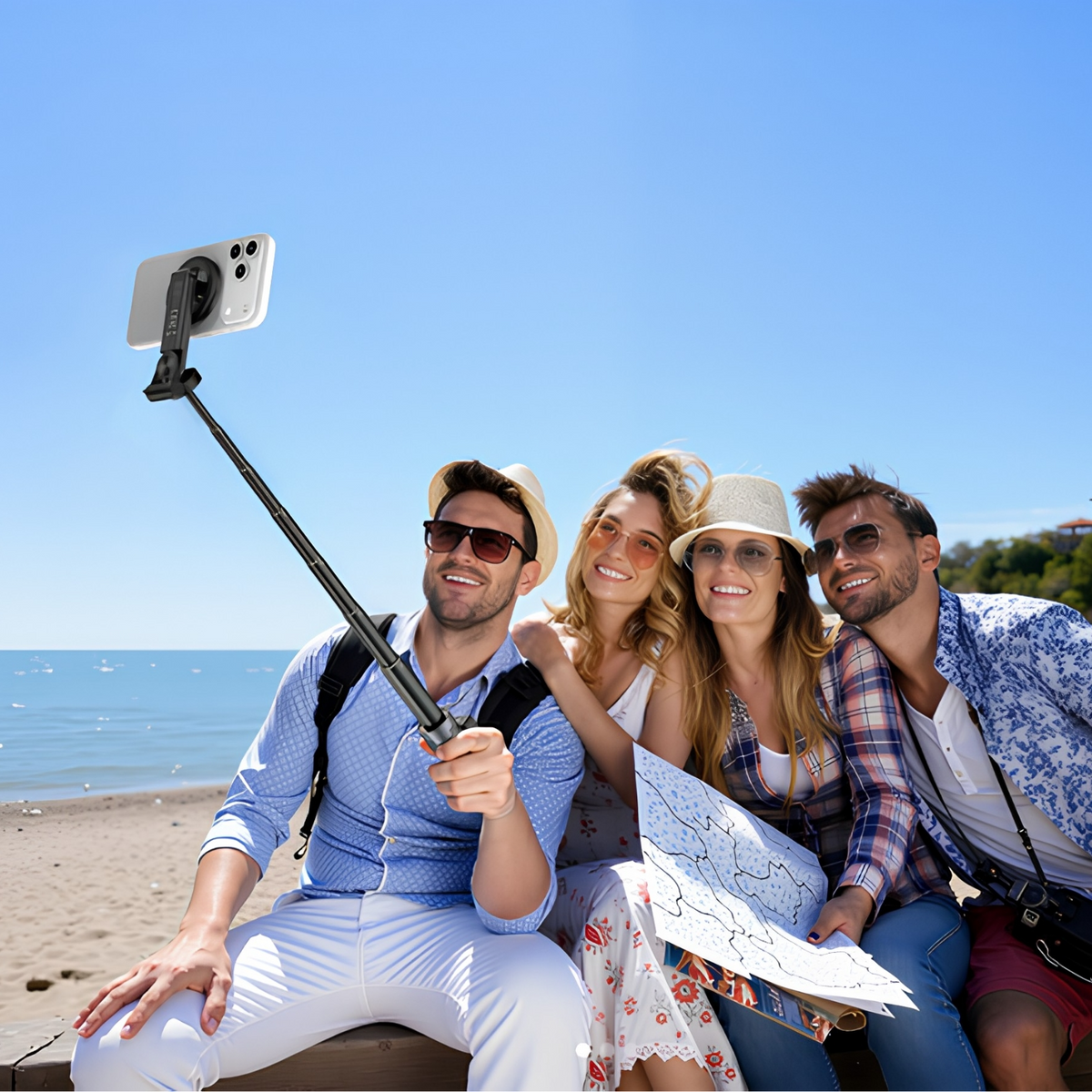 Selfie Stick Bluetooth XO Design SS25 Pro, Universal, Negru