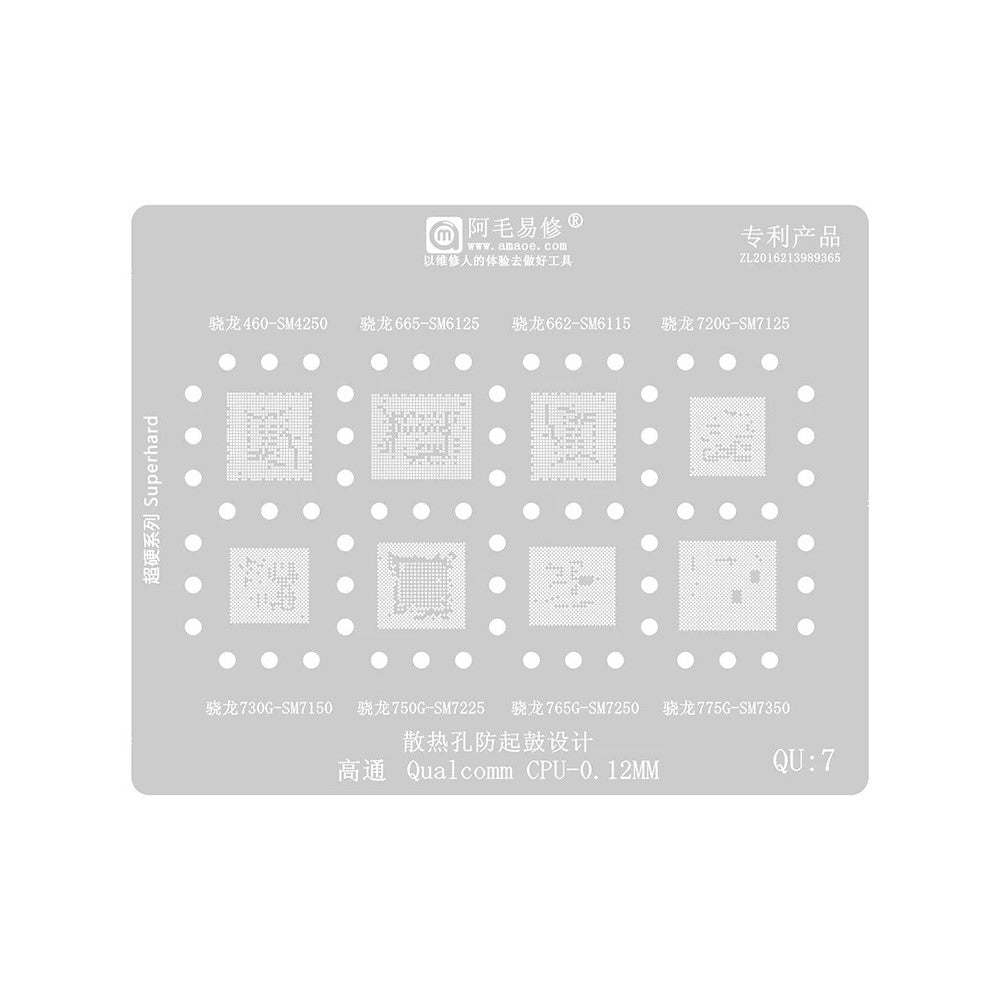 Sita BGA Amaoe pentru CPU Qualcomm QU1-8 Series