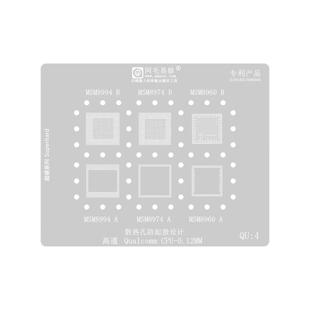 Sita BGA Amaoe pentru CPU Qualcomm QU1-8 Series