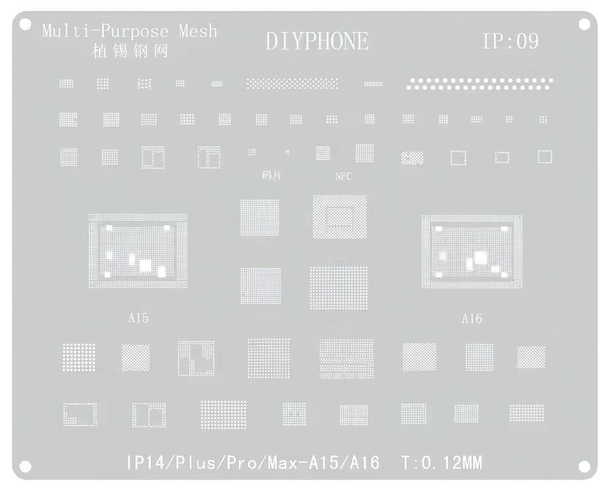 Sita BGA DIYPhone pentru Apple iPhone 14 Series