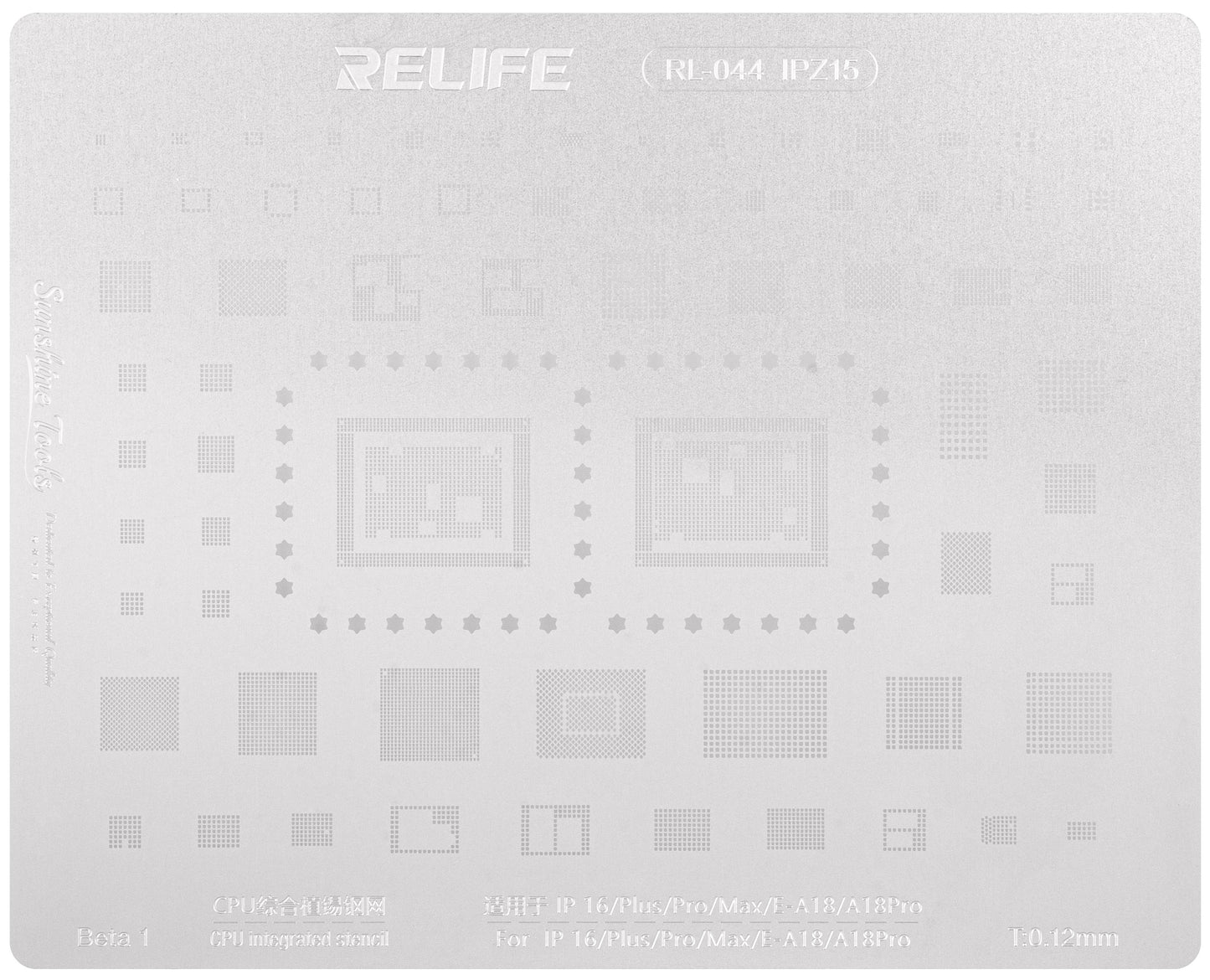 Sita BGA Relife RL-044 IPZ15 pentru Apple iPhone 16, CPU