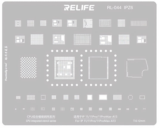 Sita BGA Relife RL-044 IPZ6 pentru Apple iPhone 11 / 11 Pro / 11 Pro Max, CPU