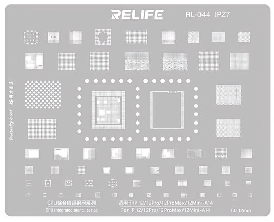 Sita BGA Relife RL-044 IPZ7 pentru Apple iPhone 12 / 12 Pro / 12 Pro Max / 12 mini, CPU