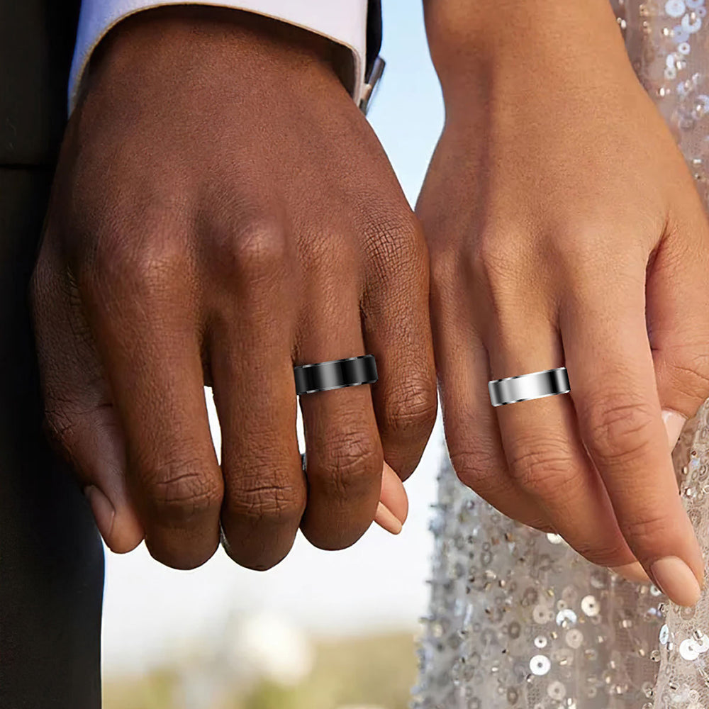 Smart Ring Techsuit R6, Marime 8, Negru