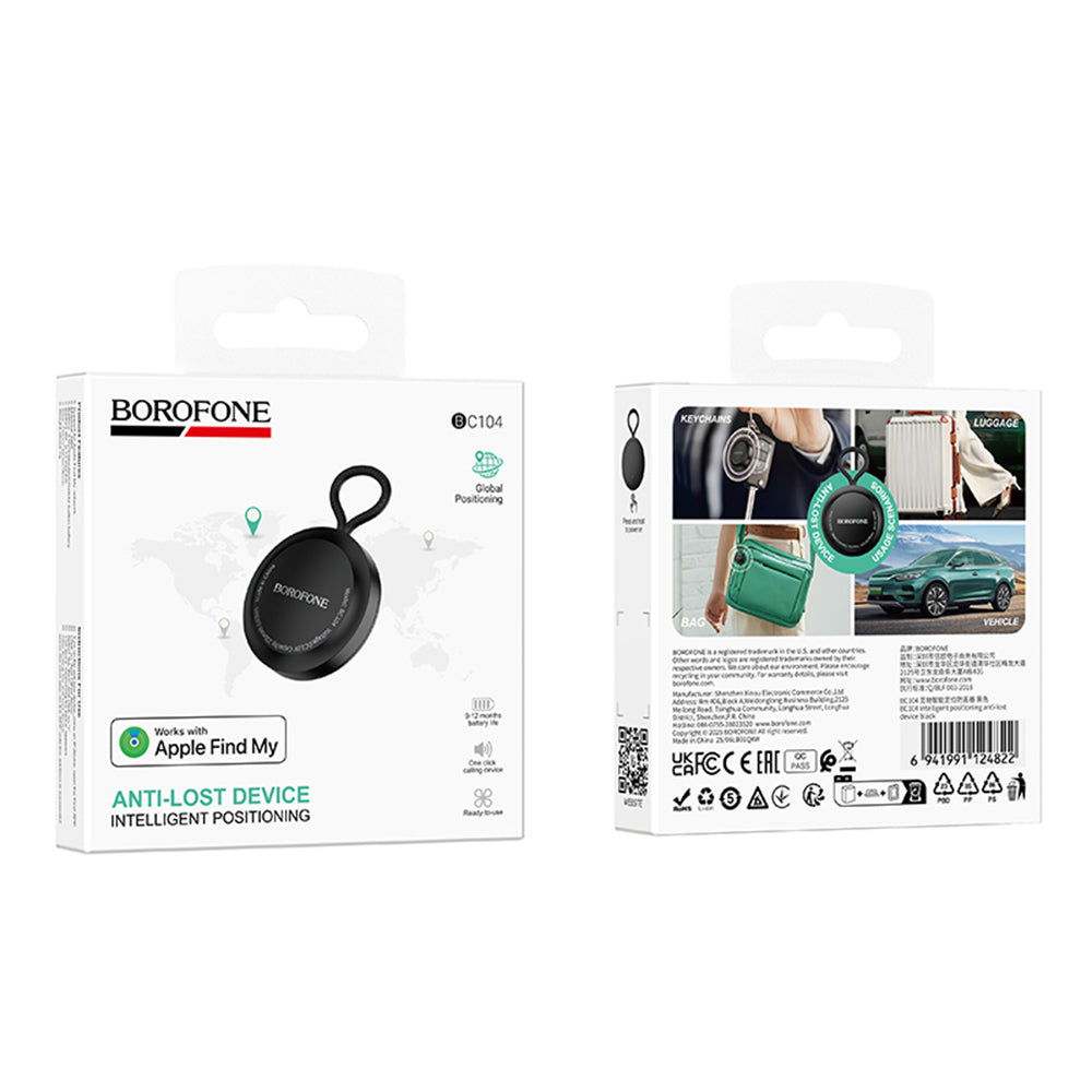 Borofone SmartTag BC104 pentru iOS Series, Negru