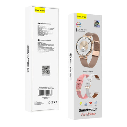 Smartwatch Blavec W17 Amber, Roz Auriu