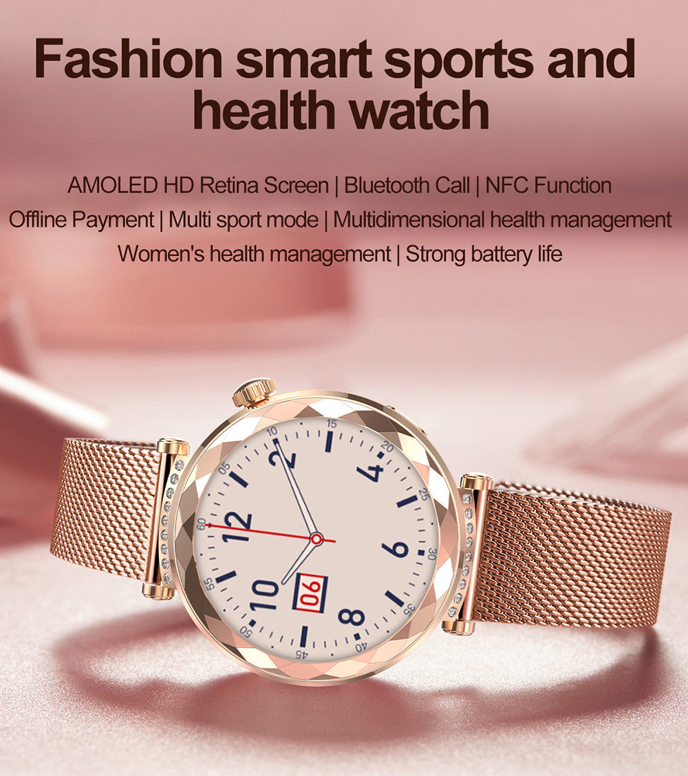 Smartwatch Blavec W19 LIANA, Roz Auriu