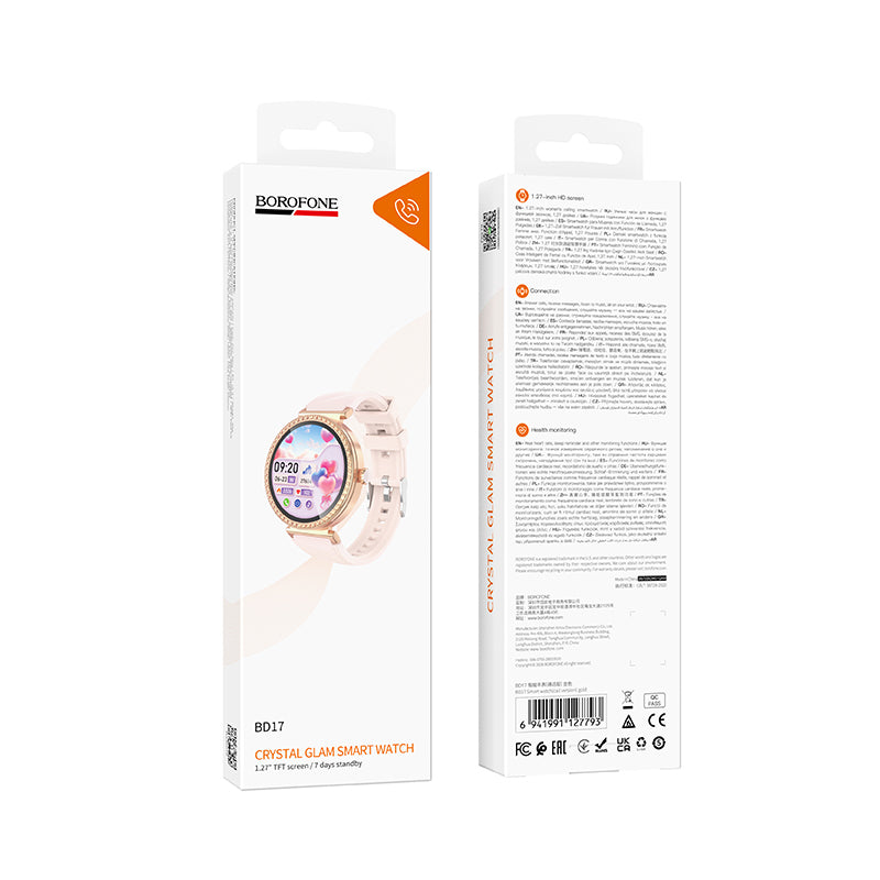 Smartwatch Borofone BD17 Call, Auriu