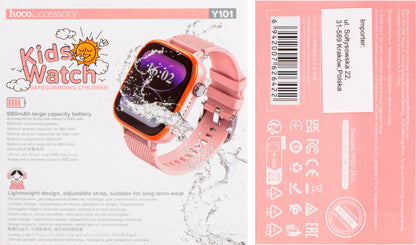 Smartwatch HOCO Y101 Kids Call, Roz